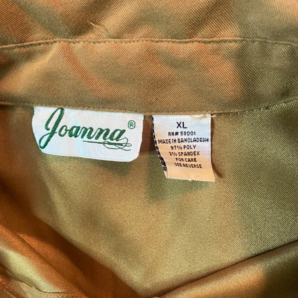 Joanna Button Front Brown Jacket Size Xl Fall Har… - image 3